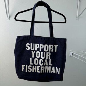 Public Market Support Your Local Fisherman Graphic Tote